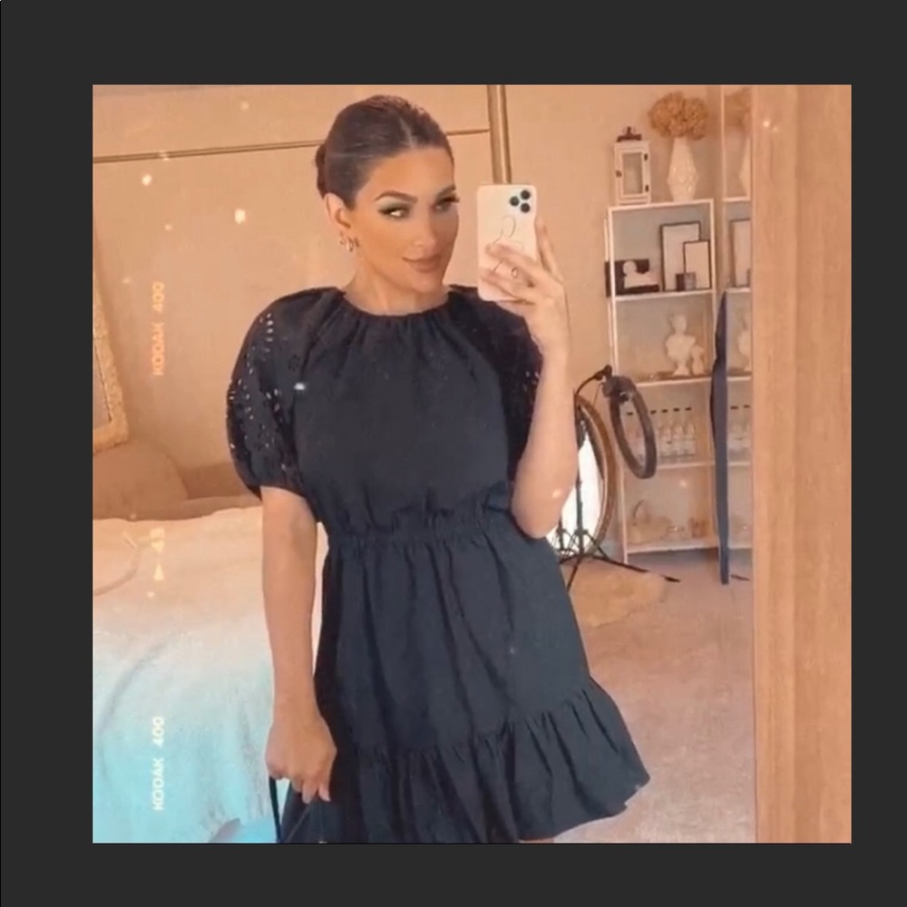 Zara embroidered dress